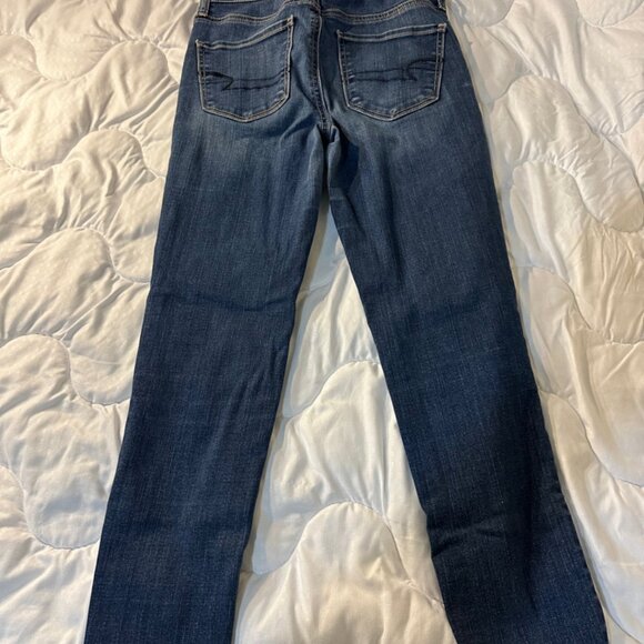 American Eagle Jeans Size 2 Regular Stretch Inseam 25 inches Hi-Rise Jegging - Picture 2 of 13